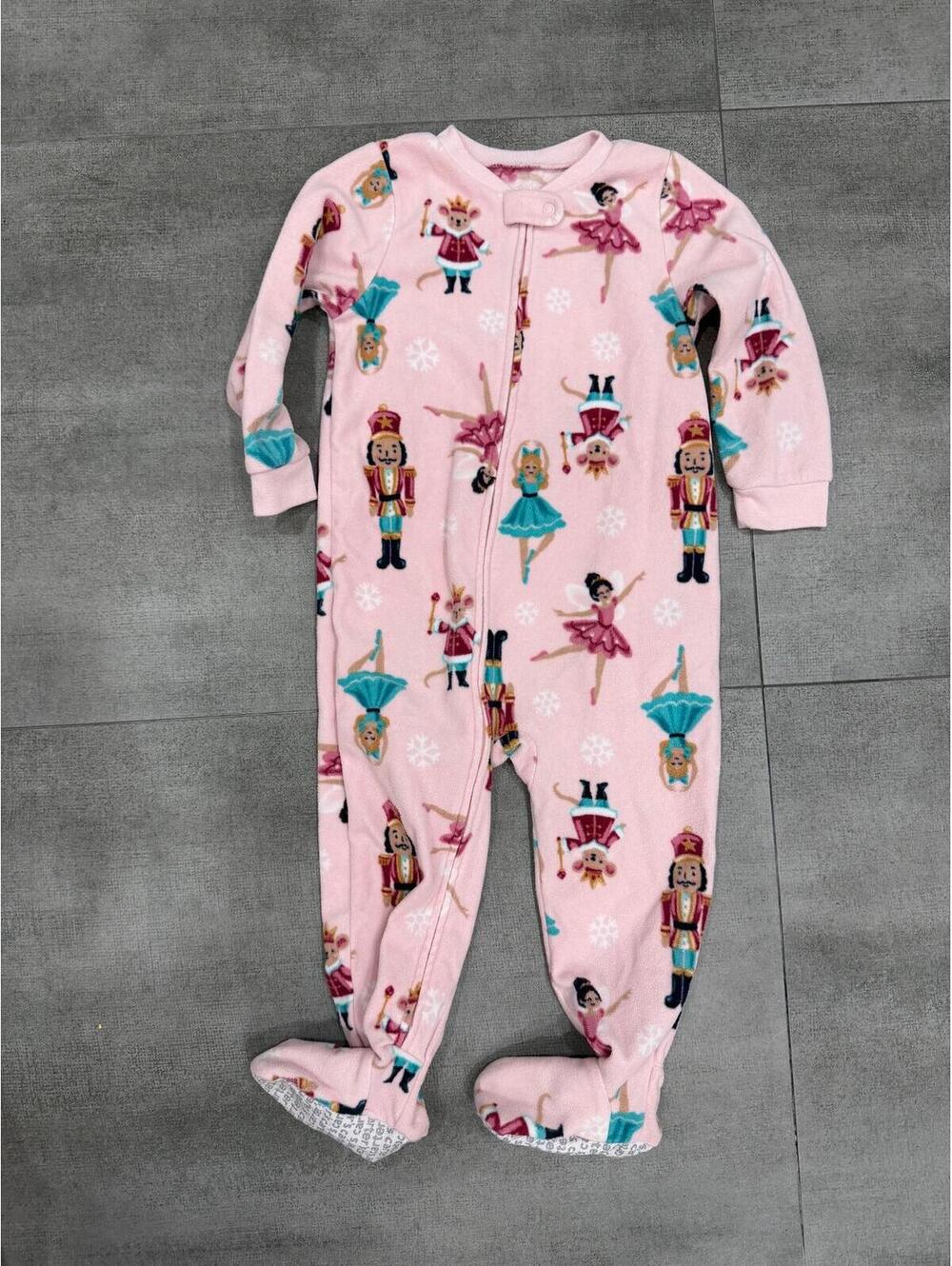 2t • Carter’s • Baby Toddler Girl Sleeper Christmas Fleece
